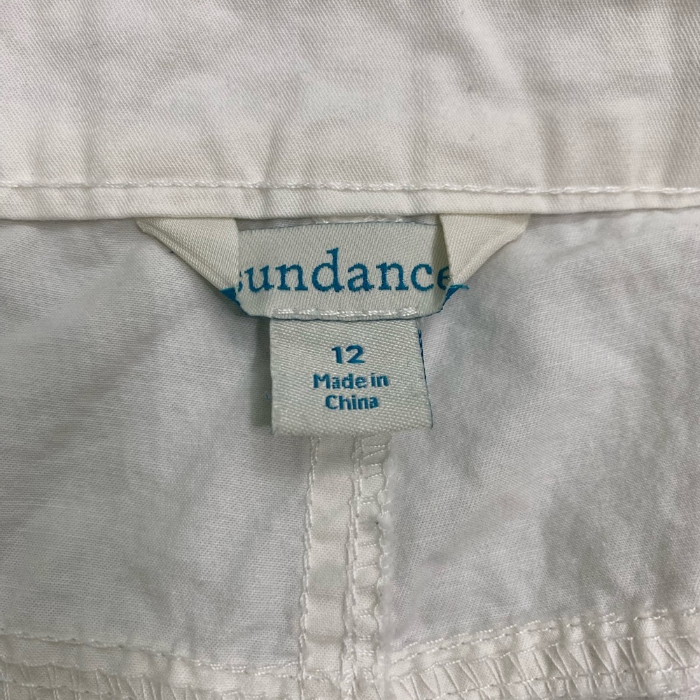 Sundance White Track Pants with Black Belt - Picture 6 of 14
